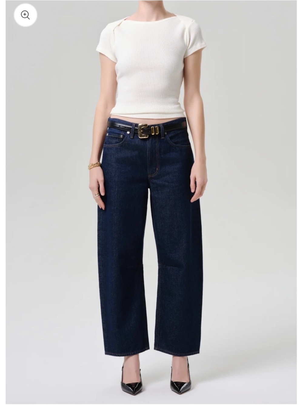 NWT Citizens of Humanity Miro Relaxed Jeans Amherst Dark Blue 26